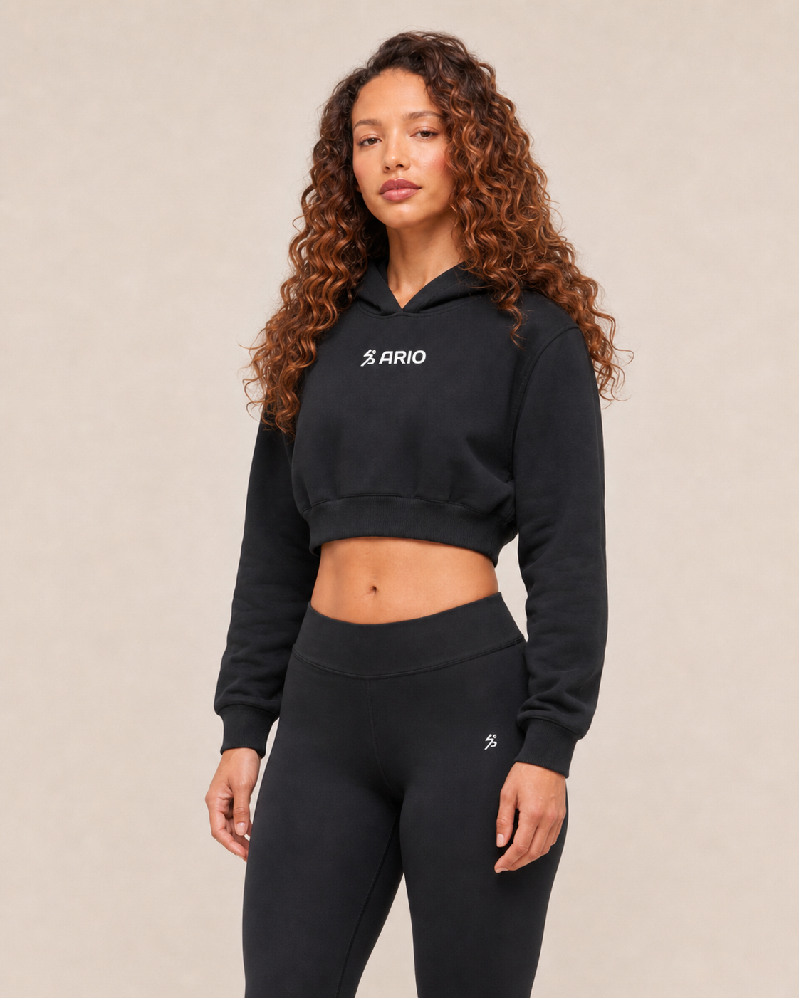 ARIO Cropped Hoodie