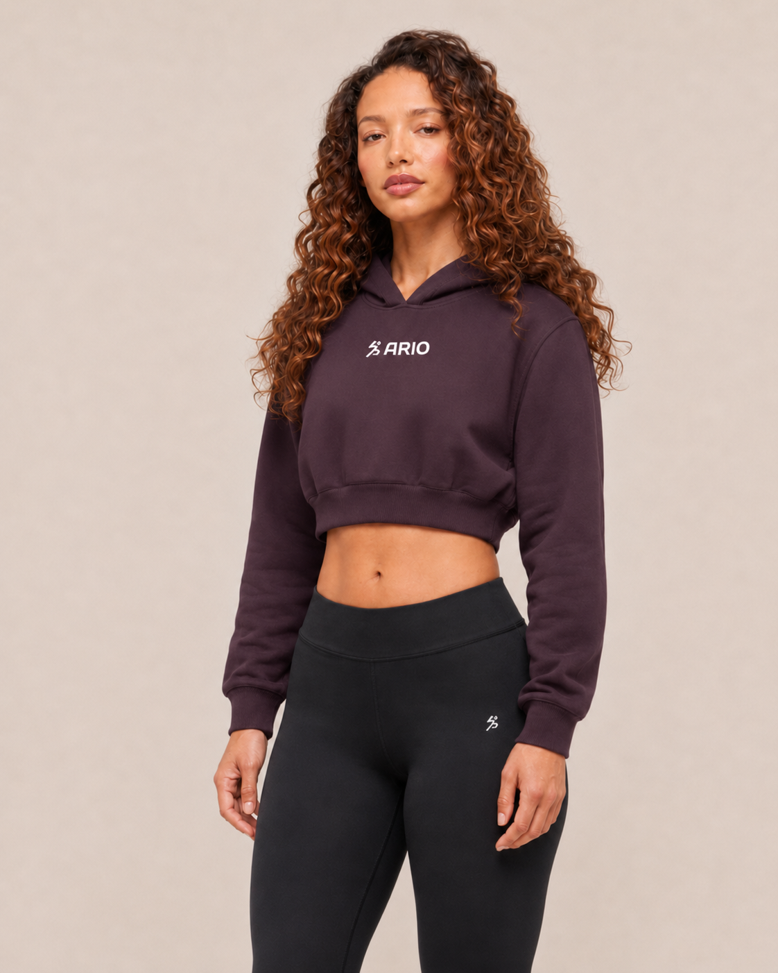 ARIO Cropped Hoodie
